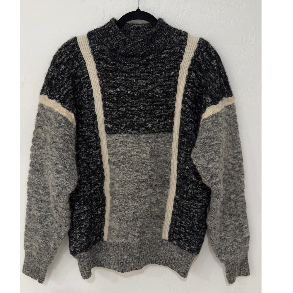 Vintage Britches Classic Sport‎ Mohair Wool Blend Colorblock Sweater Mens M